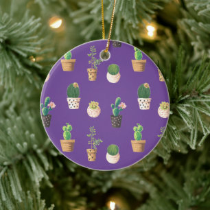 Décoration En Céramique Les cactus succulents du désert vert dans les pot