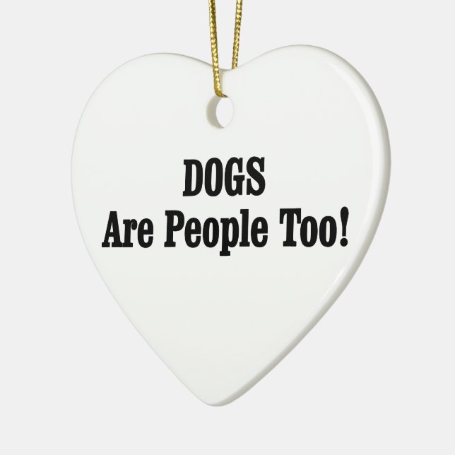 Décoration En Céramique Les CHIENS Sont Aussi Des Gens ! (Gauche)