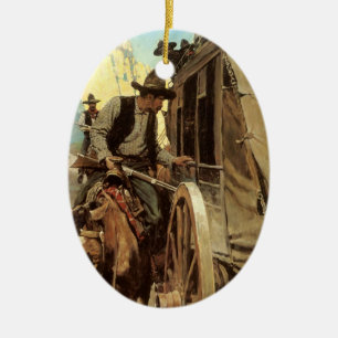 Décoration En Céramique Les Cowboys d'Antan, Le Hors-la-loi Admirable par 