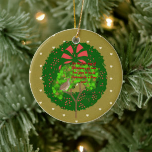 Décoration En Céramique Les Douze Jours de la Collection de Noël : Jour Un