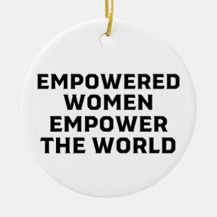 DÉCORATION EN CÉRAMIQUE LES FEMMES AUTORISÉES À APPUYER LE MONDE