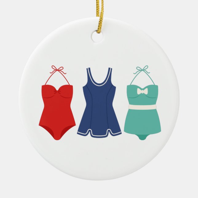 Décoration En Céramique Les maillots de bain (Devant)