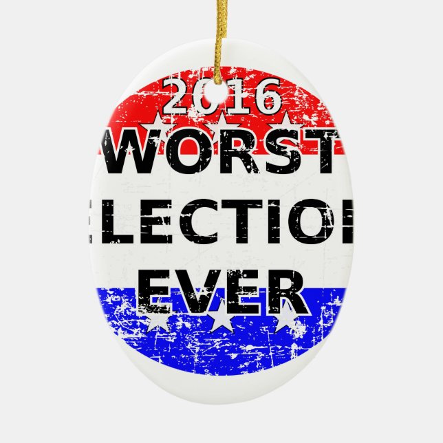 Décoration En Céramique Les pires élections jamais (Devant)