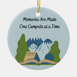 Décoration En Céramique Les souvenirs sont faits d'un camping à la fois su