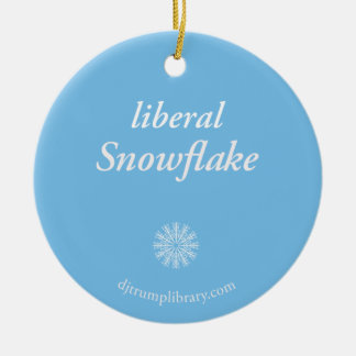 Décoration En Céramique "Liberal Snowflake" Round