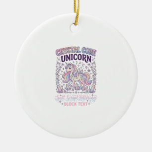 Décoration En Céramique Licorne Cristal Core Licorne Adorable Vector Desig