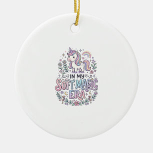 Décoration En Céramique Licorne Dans Mon Ère De Magie Douce Typographie Lu
