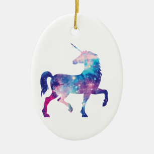 Décoration En Céramique Licorne magique scintillante