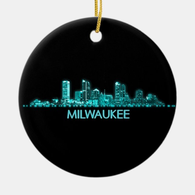 Décoration En Céramique Ligne aérienne de Milwaukee (Devant)