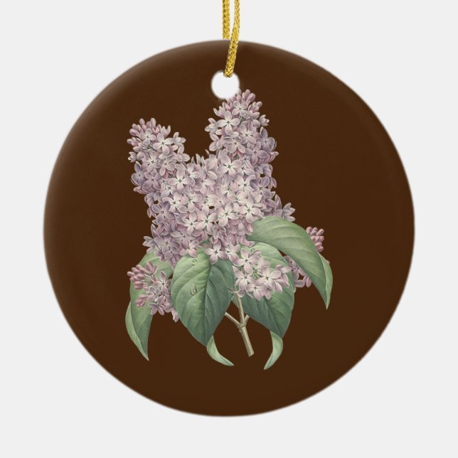 Décoration En Céramique Lilac Fleur Botanique Lilacs (Devant)