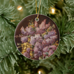 Décoration En Céramique Lilacs dans un vase