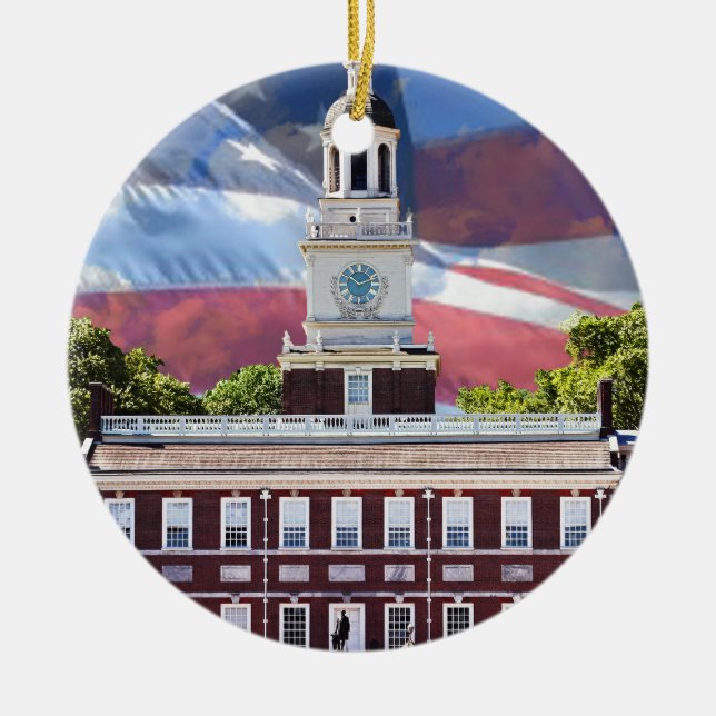 Décoration En Céramique L'indépendance Hall (Devant)