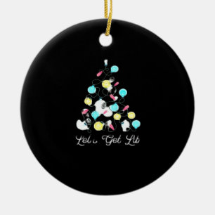 Décoration En Céramique Lit Fêtes de Noël Lumières Drôle Pun S