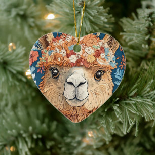 Décoration En Céramique Llama Alpaca Tout Âge