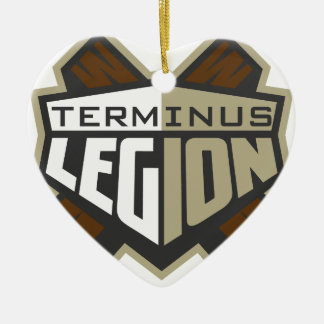 Décoration En Céramique Logo de norme de légion de terminus
