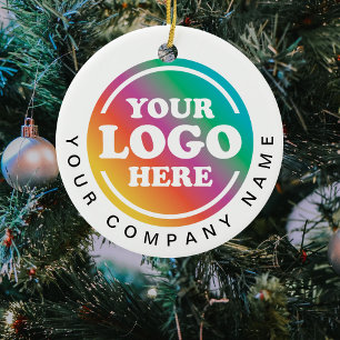 Décoration En Céramique Logo d'entreprise Noël promotionnel