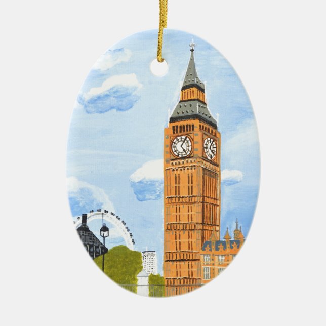 Décoration En Céramique Londres Big Ben (Devant)