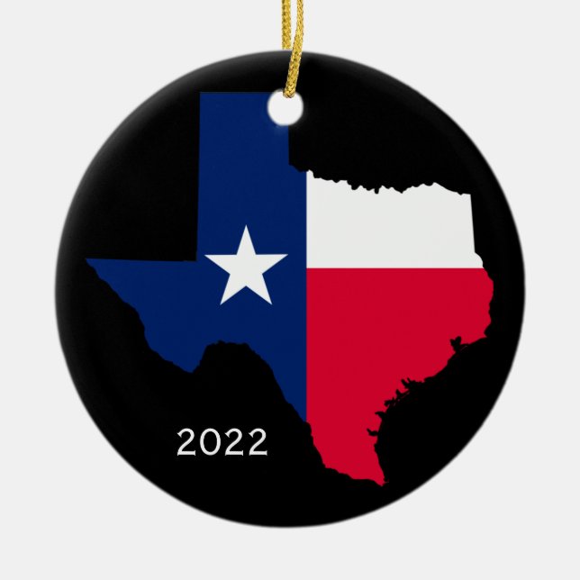 Décoration En Céramique Lone Star State, Texas Orament (Devant)