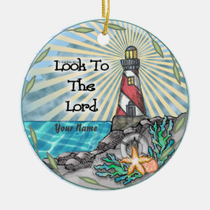 Décoration En Céramique Look Lighthouse Christian