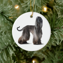 L'ornement de Noël de Hound Afghanistan