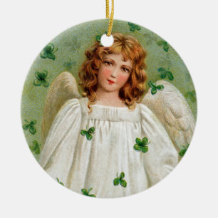 Décoration En Céramique L'ornement de Noël de l'Ange d'Irlande. Nollaig S