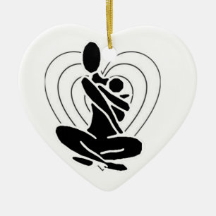 Décoration En Céramique L'ornement de Yoga Mom