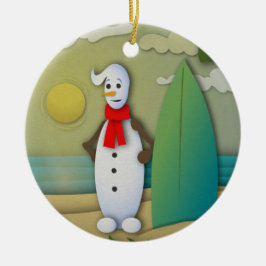 Décoration En Céramique L'Ornement des neiges d'été