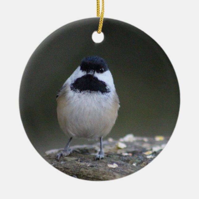 Décoration En Céramique L'ornement du chickadee (Devant)