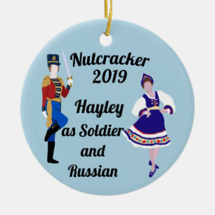Décoration En Céramique L'ornement-soldat de Nutcracker et le russe