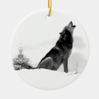 Loup de bois de construction d'Alaska