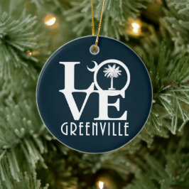 Décoration En Céramique LOVE Greenville Caroline du Sud