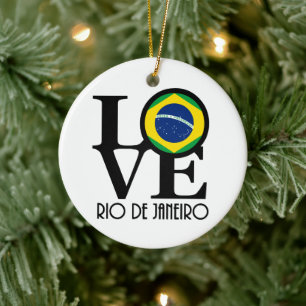 Décoration En Céramique LOVE Rio de Janeiro