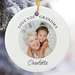 Décoration En Céramique Love You Grand-mère Keepsaké Photo