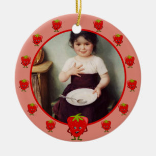 Décoration En Céramique Lover fraises - Toile fraises cadre sur mesure