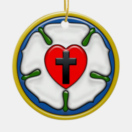 Décoration En Céramique Luther, Rose,