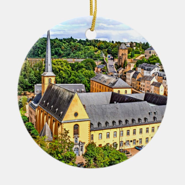 Décoration En Céramique Luxembourg Cityscape (Devant)