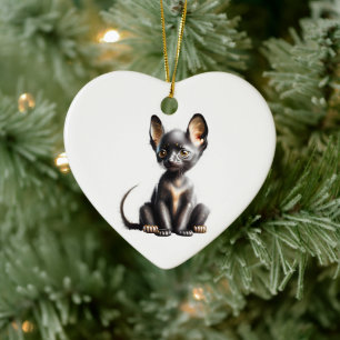 Décoration En Céramique Lykoi Kitten personnalisé