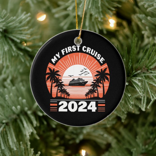 Décoration En Céramique Ma première croisière 2024 (Arbre)