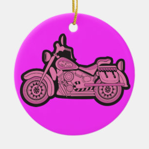Décoration En Céramique Ma première moto rose