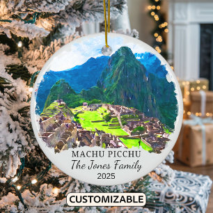 Décoration En Céramique Machu Picchu personnalisé, Pérou Cadeau