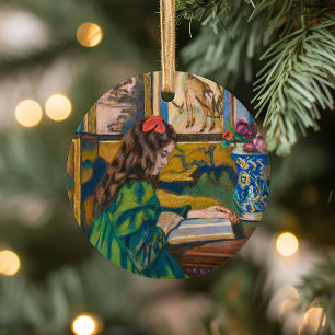 Décoration En Céramique Madeleine Reading   Armand Guillaumin