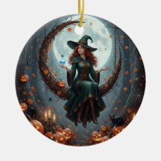 Décoration En Céramique Magic Sorcery Halloween Family