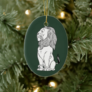 Décoration En Céramique Magicien vintage de Oz, Lion peureux courageux