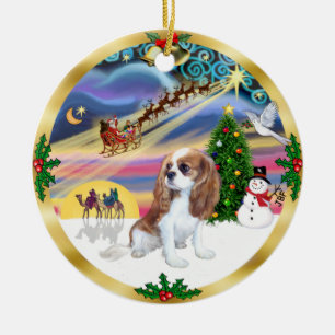 Décoration En Céramique Magie de Noël - Blenheim Cavalier