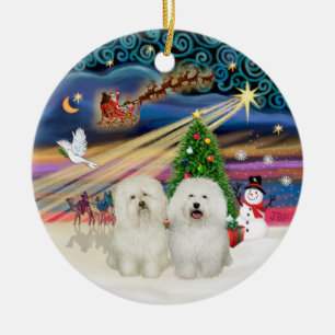 Décoration En Céramique Magie de Noël - Bologne (deux)