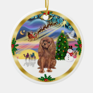 Décoration En Céramique Magie de Noël - Ruby Cavalier