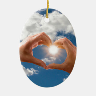 Décoration En Céramique Mains d'amour