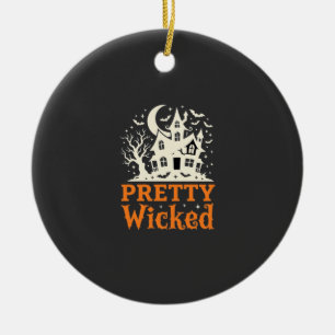 Décoration En Céramique Maison hantée Halloween Pretty Wicked_1