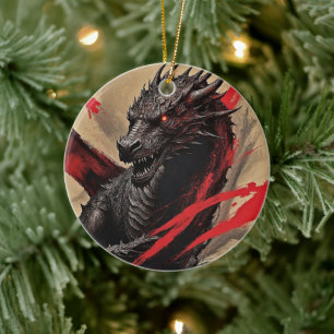 Décoration En Céramique Majesté du Dragon - Exclusive
