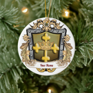 Décoration En Céramique Majesty Family Crest Nom